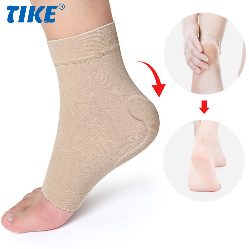 Ankle Brace Sock - زوج واحد من أكمام وسادة جل