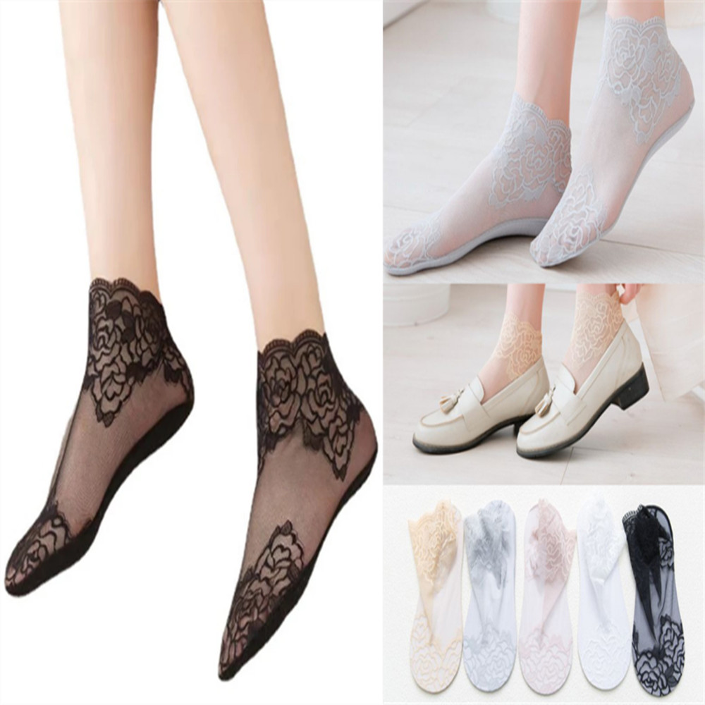 جوارب نسائية رقيقة من الدانتيل - مراجعة Invisibility Sock Loafer وسعره