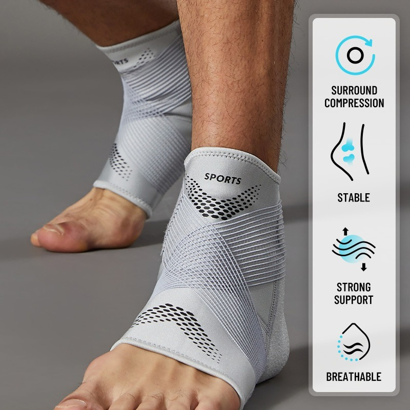 دعامة كاحل قابلة للتعديل بدون  - مراجعة Ankle Brace Sock وسعره