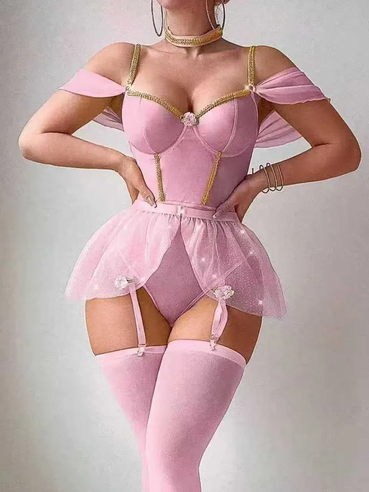 بدلات جسم لامعة وجذابة من قطعة - مراجعة Fishnet Stocking Women وسعره