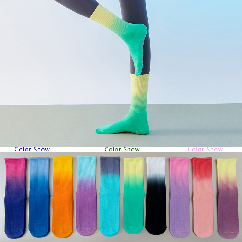 الملونة النساء جوارب رياضية ال - مراجعة Grip Sock Yoga وسعره